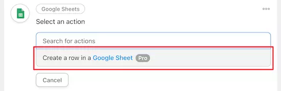 create a row google sheets 1