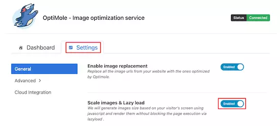 enable scale images lazy load