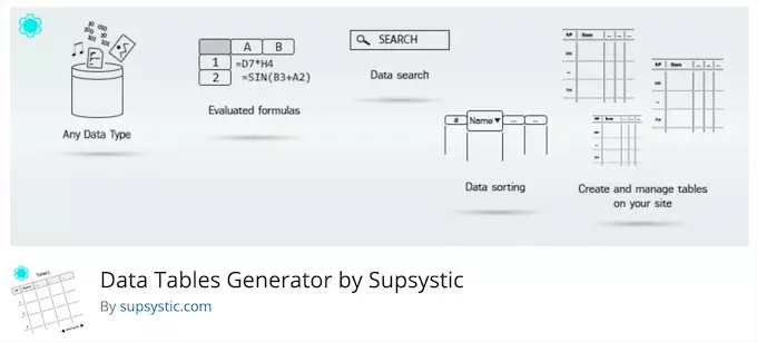 data tables generator