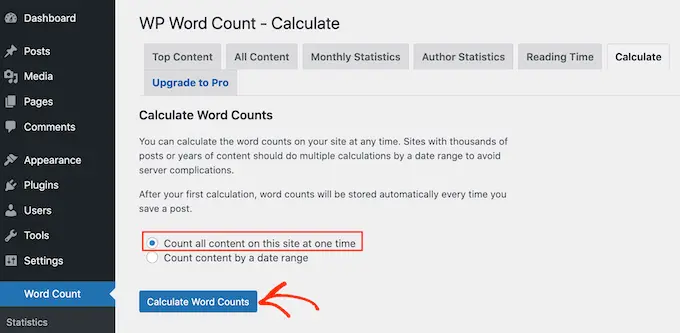 calculate word count